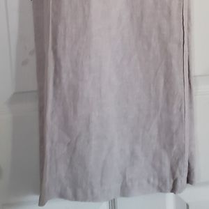 Linen wide leg pants with elastic waistband never worn, without tags